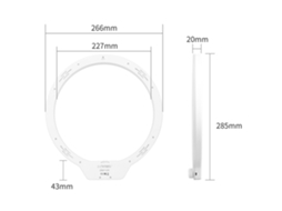 2026 anel de Luz Led Yongnuo Yn128 Ii 3200 5500k Ajustável com Suporte para Vídeos e Beleza