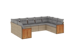 Garden Sofa Set, Garden Sofa Sets Vidaxl Bege Rattan / Vime (n/a)