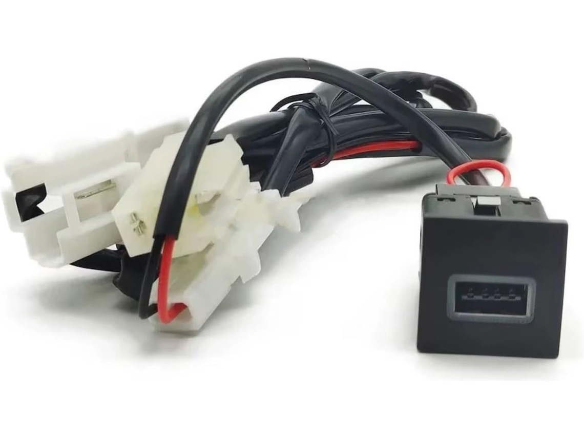 Conector Usb Aux Para Carro, Porta Usb Central, Para Vw Golf 5, Jetta 5, Mk5, Tomada 12v 24v, Adaptador De Energia Com