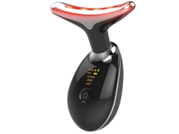 Dispositivo De Beleza Para Rosto E Pescoço Bestvite Am 1081 Terapia De Luz Vermelha Facial Rejuvenescimento Facial Com Led De 7 Cores Preto