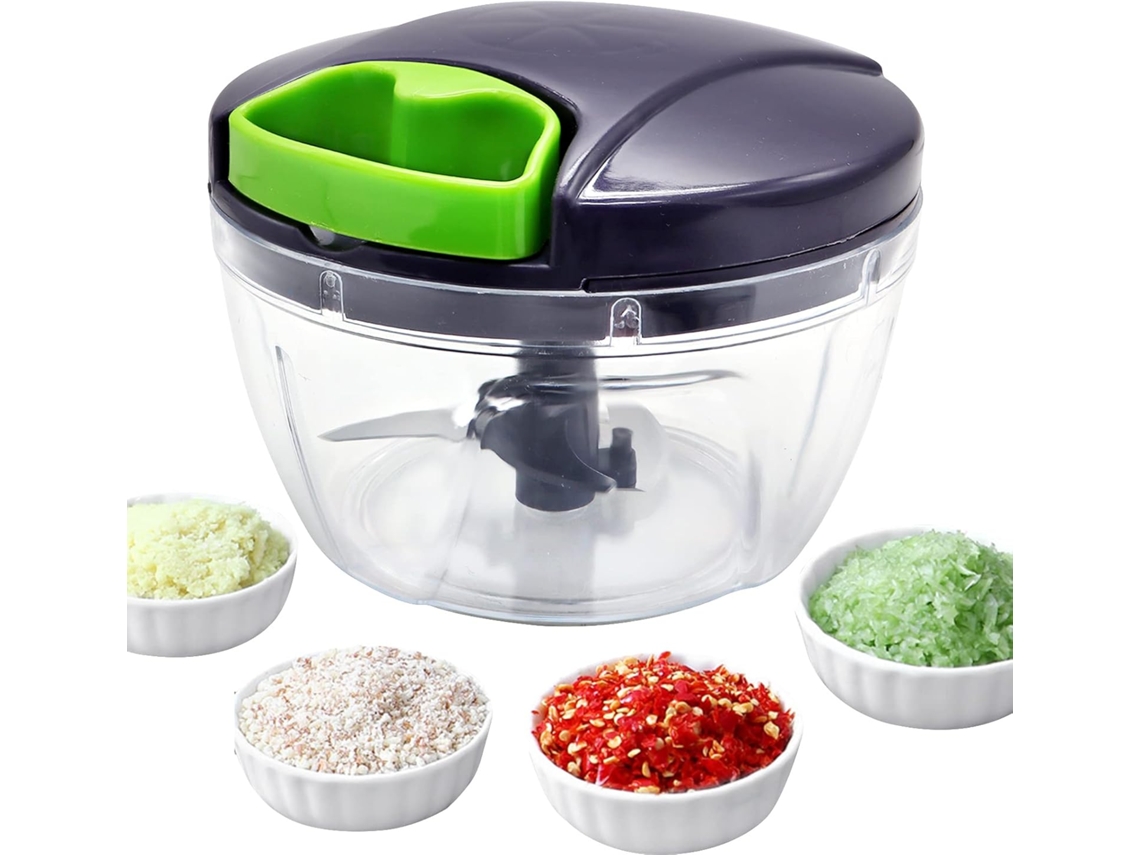 Mini Picador De Vegetais, Picador Manual De Alimentos Uooker Com Trava De Segurança Fy Aquaforge