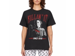 Rockinstone Halloween Movie Killin It Black Adult T-shirt Size:m