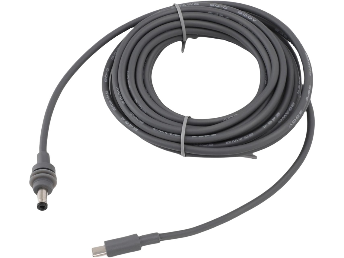 Cabo de Alimentação Usb c para Cc, 18 Awg, Ip68, Protocolo Pd, Compatível com SFUSHOS