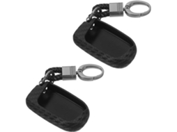 Capa Impermeável De Silicone Para Chave Carro Com Textura Fibra Carbono, Conjunto De 2 Capas Para Controle Remoto