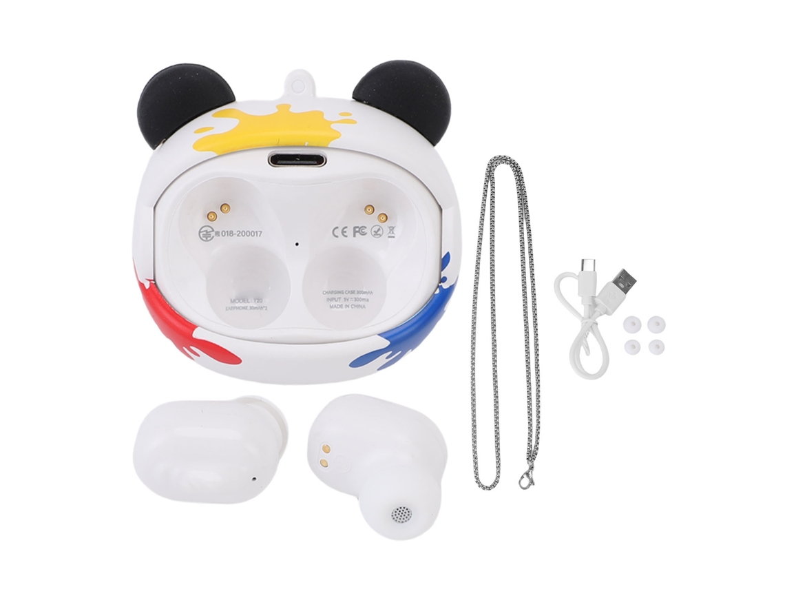 Fones de Ouvido Bluetooth LAXISCREED Branco com Estojo