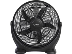 Ventilador De de Chão Modelo Toledano 5 Pás 3 Velocidades 90W Preto