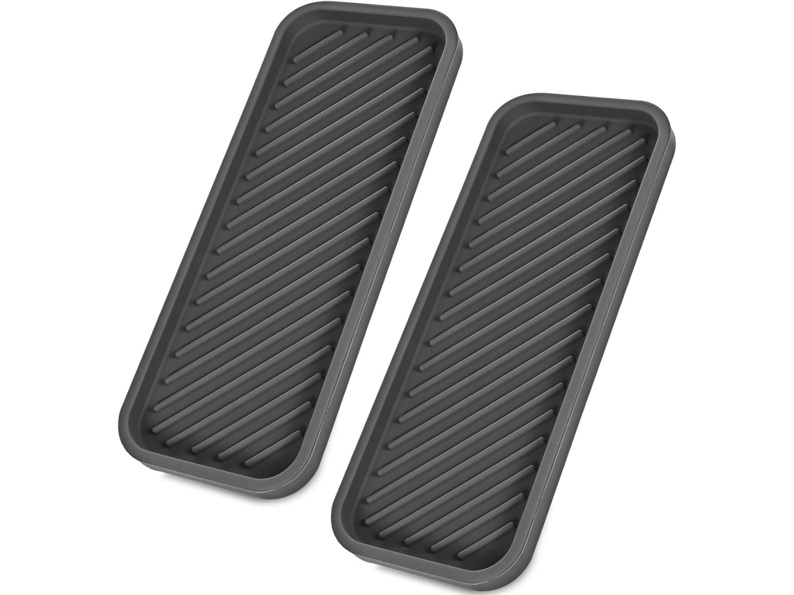 Suporte Retangular De Silicone Para Esponja, Em Duas Peças.
