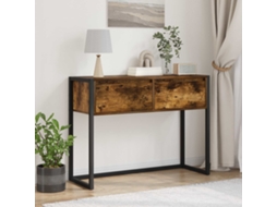 Vidaxl Mesa De Apoio Carvalho Fumê 100 X 36 X 75 Cm