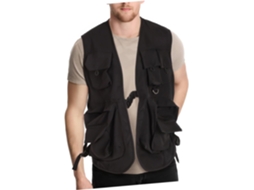 Colete Masculino Para Viagens Com Bolsos Cargo Utilitários Para Camping E Trilhas - Respirável E Prático