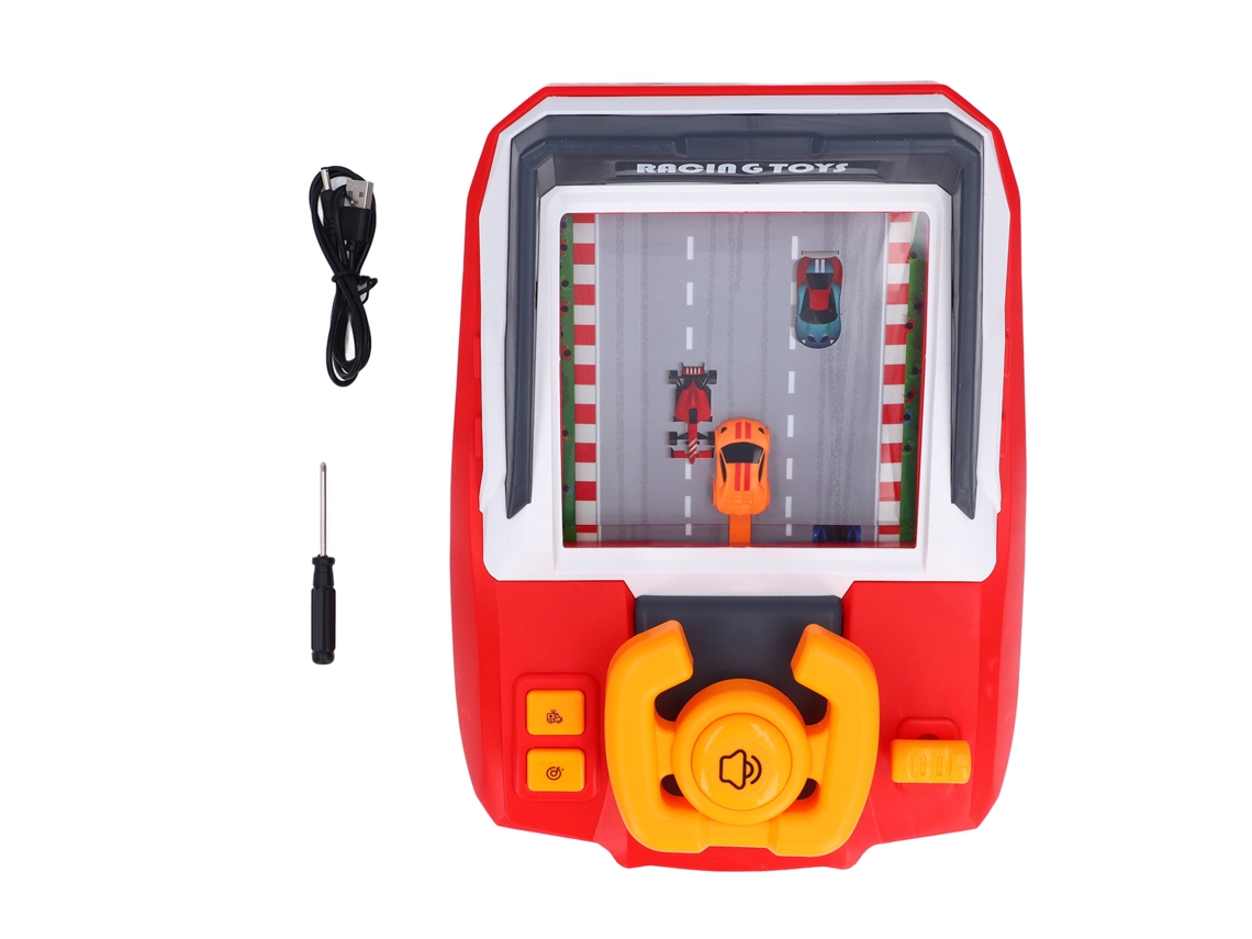 Ats volante de Brinquedo Educatsivo para Crianças Simulação de Dirigir Carro Bebê Treinamento de Acompanhamento Visual Vermelho