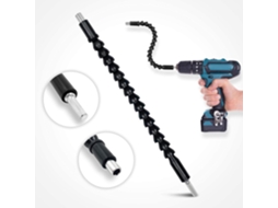 Furadeira E Parafusadeira Elétrica Flexível Extensão Cardan Magnética De 360° De 295 Mm Com Ponta De Mandril Para Retorno Em Ângulo De 90° Aquaforge