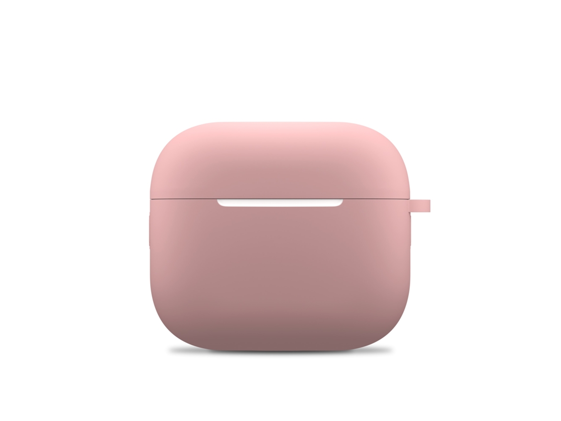 Capa Zruxe Para Airpods 4 (2024) Silicone Rosa (proteção Integral, Carregamento Sem Fios)