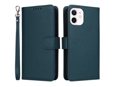 Capa Inch Para Iphone 12 Mini Betopnice Pele Sintética Azul
