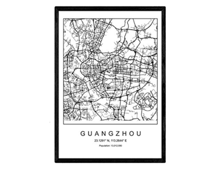 Póster NACNIC Mapa Guangzhou (A3)