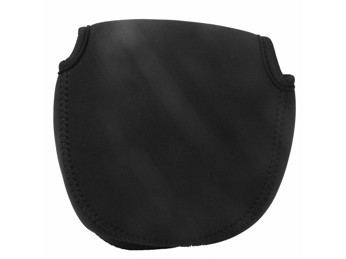 Bolsa para carrete de pesca de nylon, transpirable, preta, S/MARCA