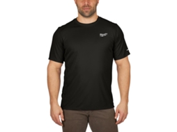 T-shirt de trabalho de manga curta preta clara Wwssbl S Milwaukee