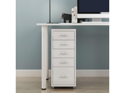 Gabinete de arquivo [EN.CASA] Aço (Branco - 69 x 28 x 41 cm)