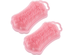 Conjunto De 2 Esponjas Esfoliantes Silicone Kisangel Para Corpo, Banho E Chuveiro, Escova De Banho, Acessório De