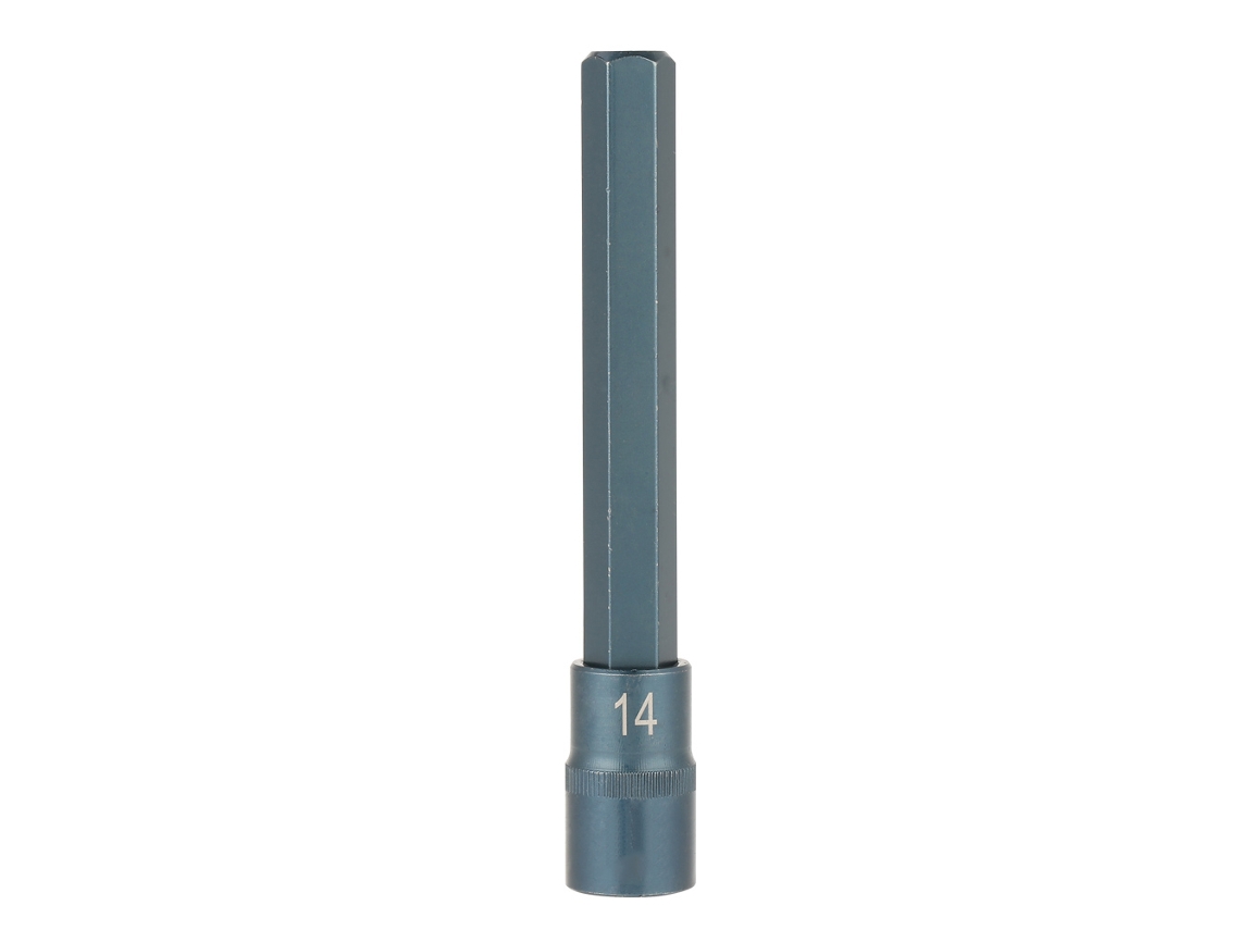 Adaptador de Soquete Hexagonal para Parafusadeira Elétrica 1/2" 150mm H14 Liga de Aço S2 | S/MARCA