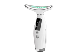 Massageador Facial De Pescoço Massageador Facial Portátil De 7 Cores Para Cuidados Aprimorados De Rosto Pescoço E Ombros Com Vibração Bra Bestvite