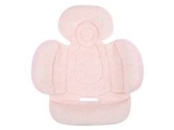 Almofada de apoio para cabeça e corpo de recém-nascido, para carro e carrinho de bebê, rosa