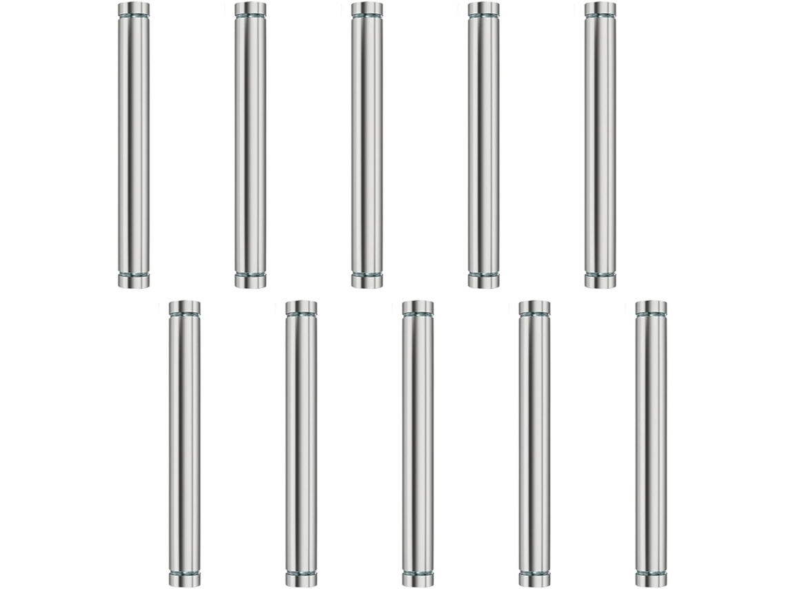 10 Tachinhas De Aço Inox Reforçado Para Sinalização, Parafusos De Fixação, Alfinetes Publicitários