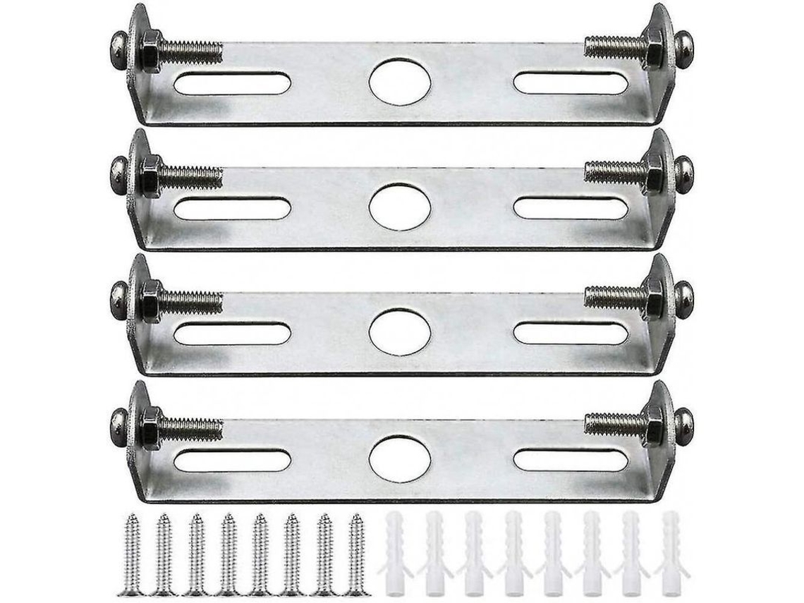 4 Suportes Para Lâmpadas De Teto 105mm Acessórios De Lâmpadas Pendentes Placas Base De Metal Prata