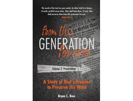 Livro From this Generation For ever Volume 2 Preservation de Ross, Bryan et al. (Inglês)