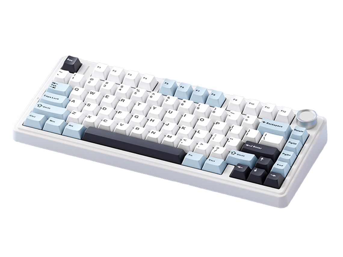 F75 Teclado Mecânico Personalizado Sem Fio De Três Modos, Bluetooth Hot Plug