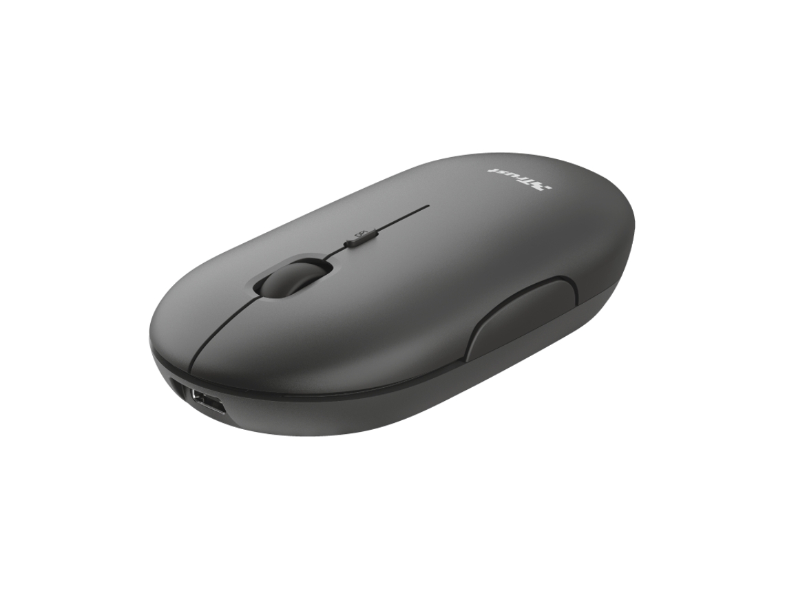 Rato TRUST Puck (Wireless - Regular - 1600dpi - Preto)