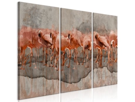 Quadro ARTGEIST Flamingo Lake (3 Parts) (90x60)