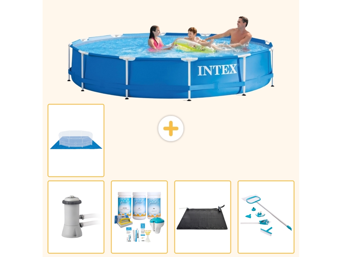 Intex Piscina Com Estrutura Redonda - 366x76 Cm - 6-peças S21024