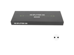 divisor de Interface Multimídia Hd 1x8 4k 1 Entrada 8 Saídas Extensor Plug Eu