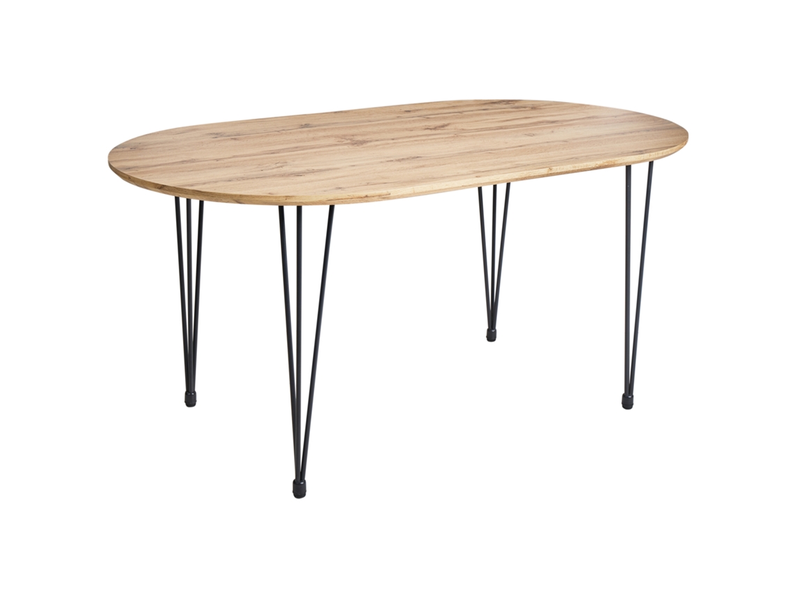 Mesa De Jantar Beliani Cavell De Mdf Castanho 90x160x75