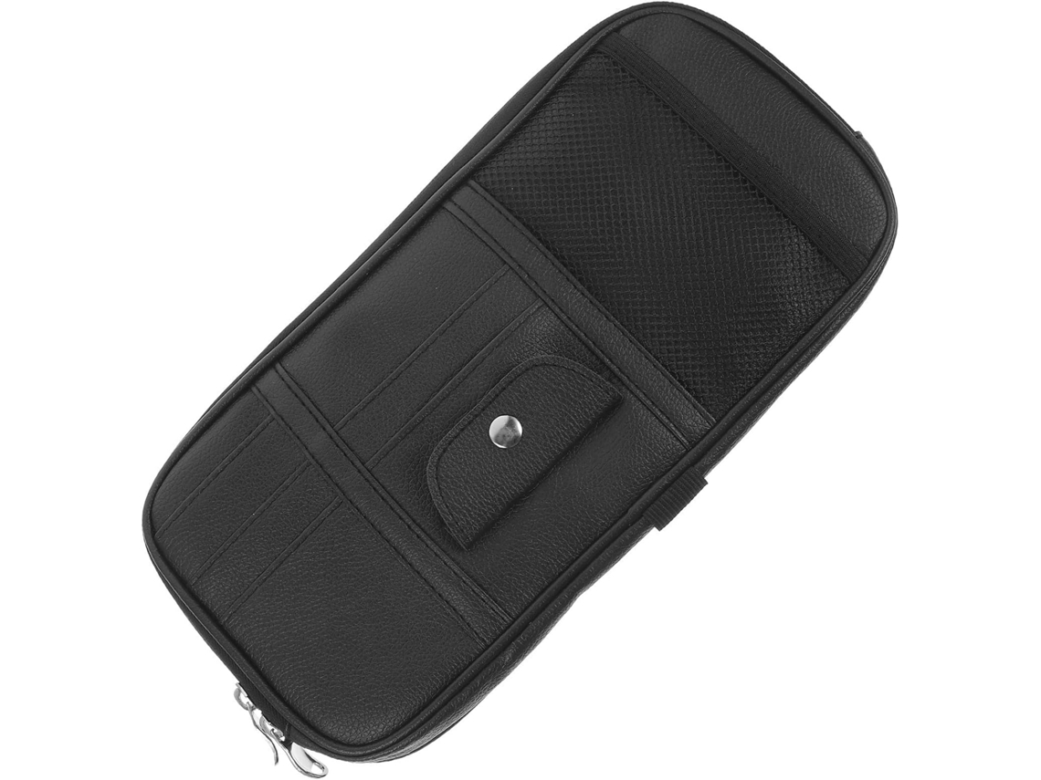 Organizador de documentos para carro, em plástico resistente, compacto, prático e durável.