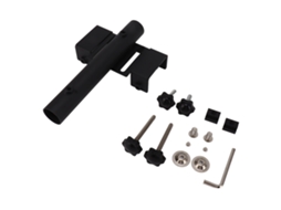 Suporte universal para poste de bandeira Primerox de aço com fixação firme preto