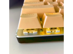 104 Keycaps Mecânicos Universais, Keycaps Clip on para Pc ZYBLSSBB (amarelo)