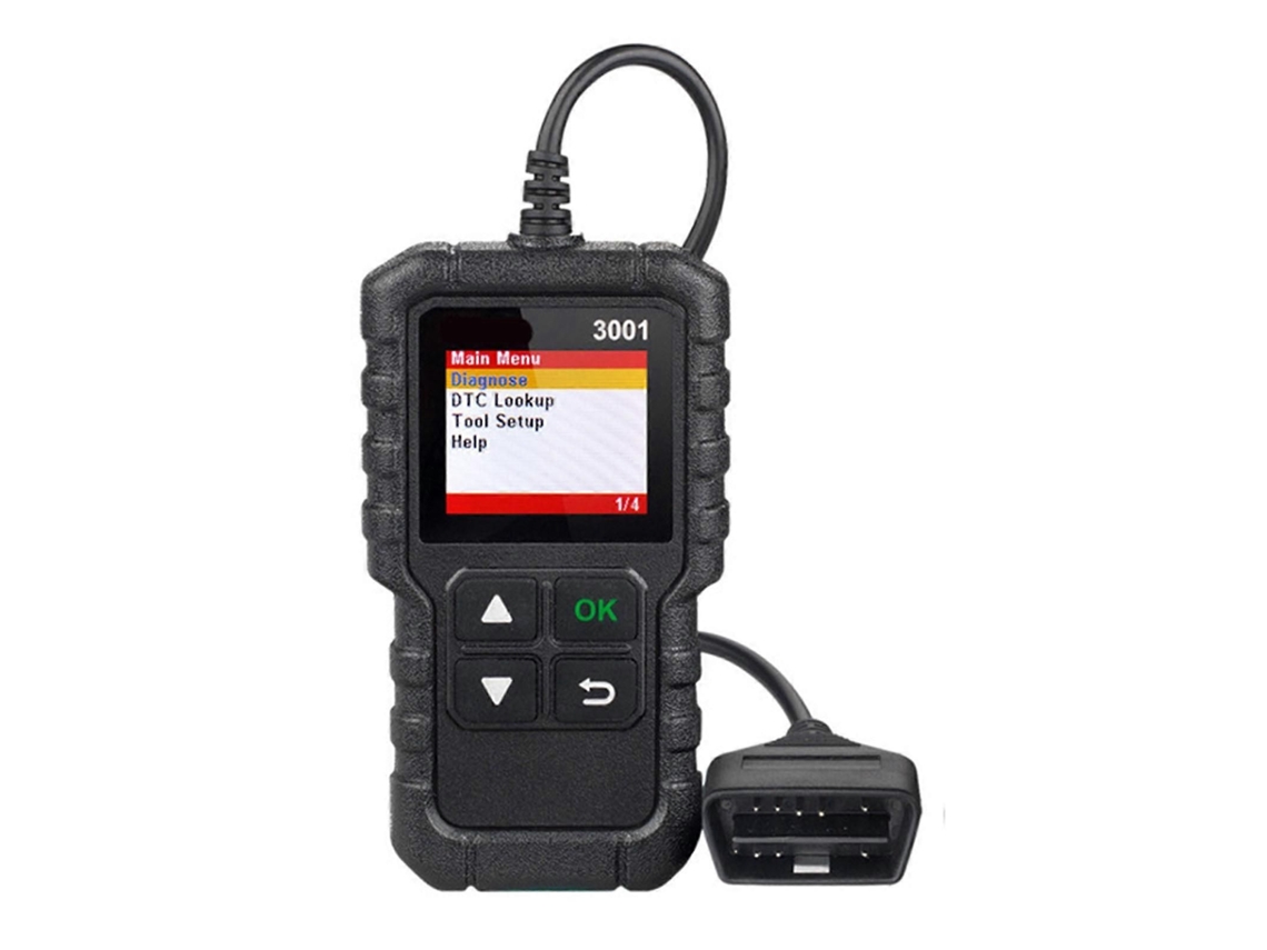 Scanner Obd2 Para Diagnóstico De Motores Automotivos Com Visor Lcd E Leitor Universal De Códigos De Falha.