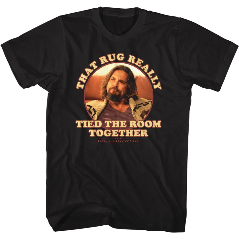 Unisex Adult T-shirt Rockinstone The Big Lebowski That Rug Black Sizes