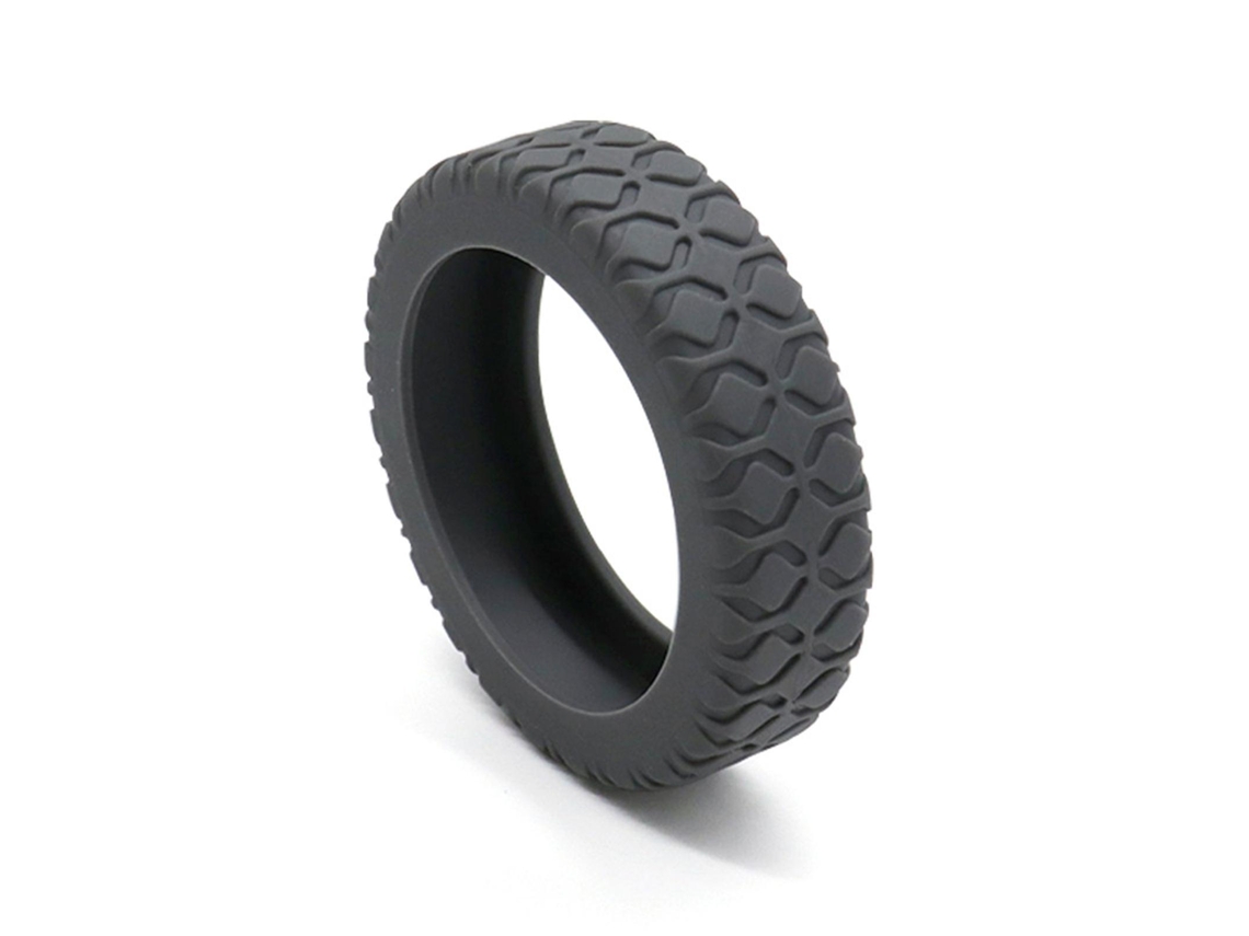 Capas Protetoras Silenciosas De Silicone Para Rodas Malas Viagem, Compatíveis Com A Maioria Das Malas De Cabine 8 Rodas Giratórias, Cinza, 1 Unidade