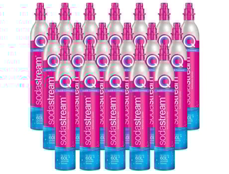 Cilindros de Gás SODASTREAM Co2 Conexão Rápida para Gaseificador (18 Unidades - 60L)