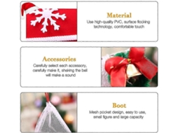 Pacote Com 12 Meias De Natal, Doces, Enfeites De Natal, Presentes Infantis, Decorações Para Árvores De Natal. Olysi Shop