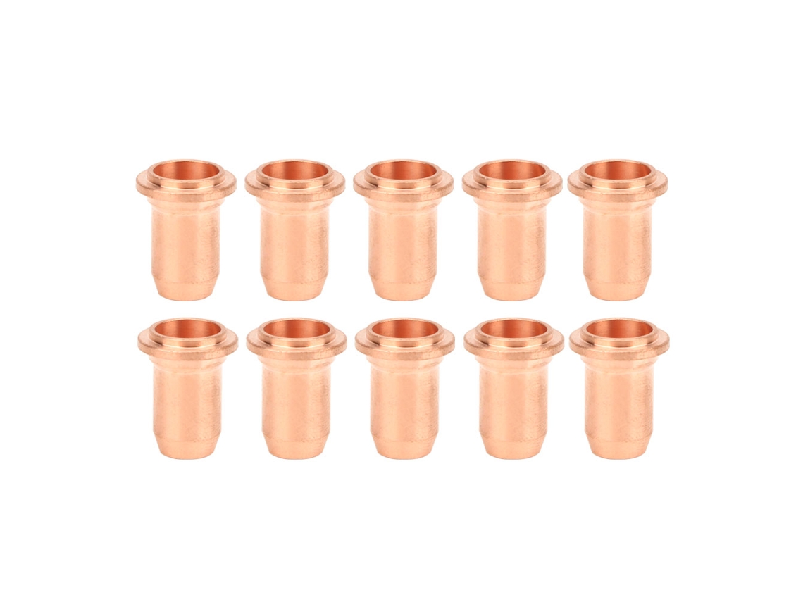 10 Peças De Bico Plano De Cobre Vermelho Para Tocha De Plasma Pt-40/60, Bico De Corte Plasma 51313