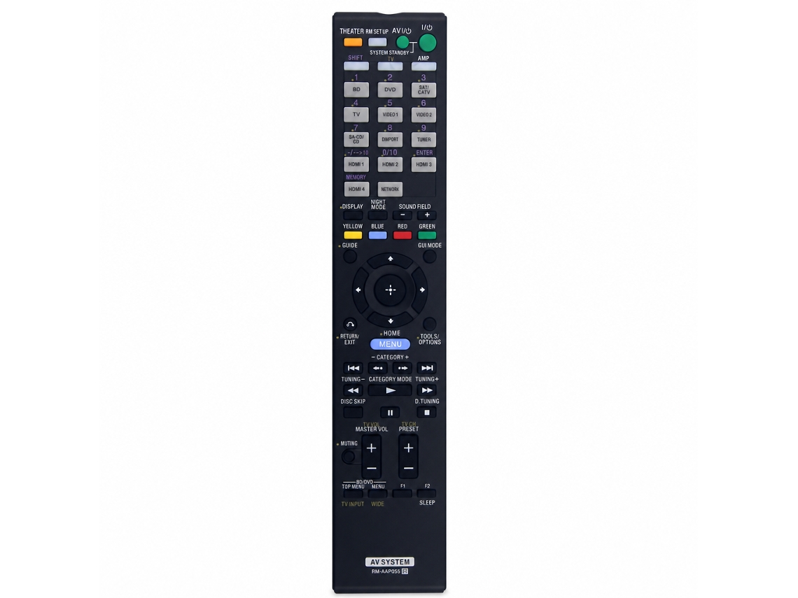 Comando À Distância Compatível Com Recetor Av Sony Rm-aap055 Para Dvd E Amplificador_dae