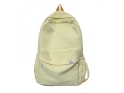 Mochila impermeável de nylon para mulheres, ideal para escola, viagens e adolescentes, com capacidade de 20 a 35 litros, na cor amarela.