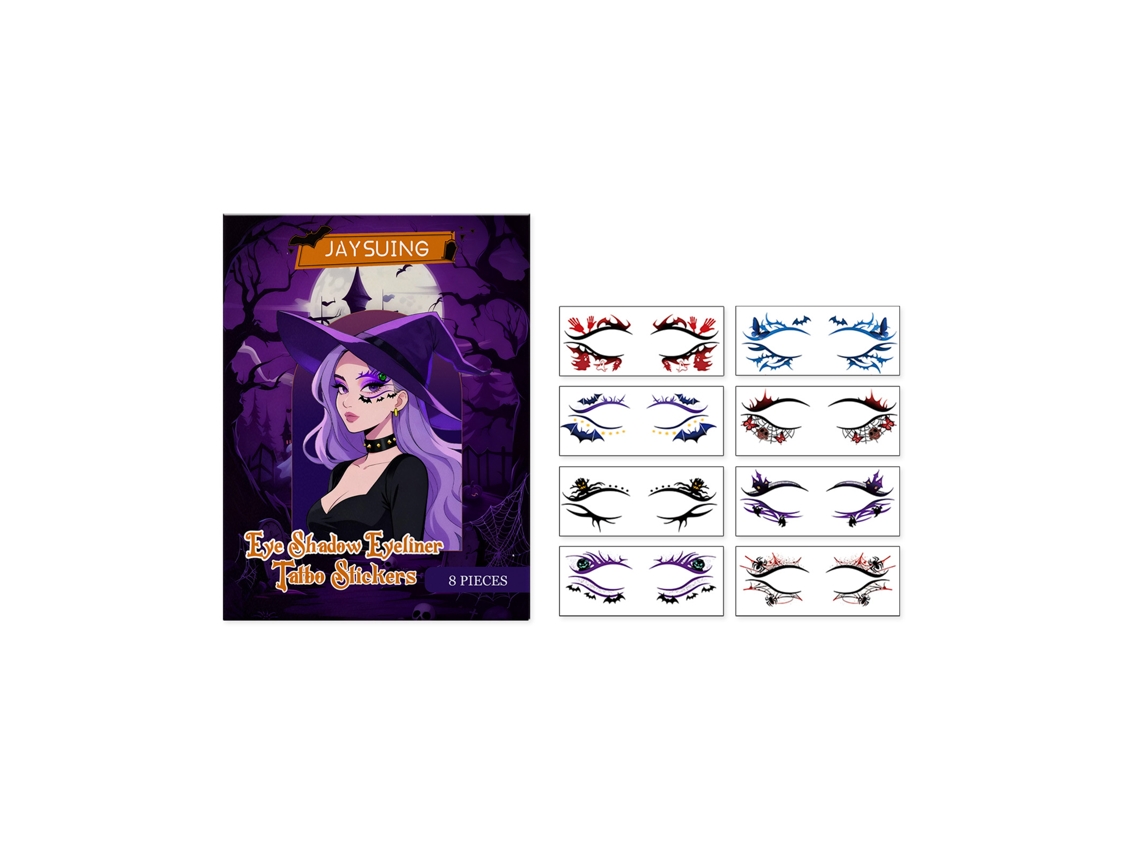 Tatuagens Temporárias Olhos Halloween
