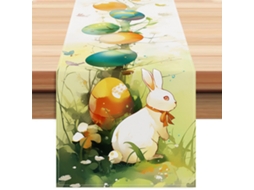 Laxiscreed Rolo De Mesa Com Coelhinho Da Páscoa Para Decoração Festiva E Eventos Especiais