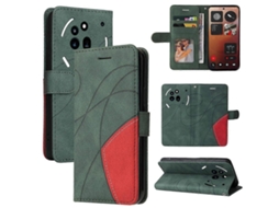 Capa De Celular Flip Em Couro Bicolor Para Nothing Phone 3a Pro