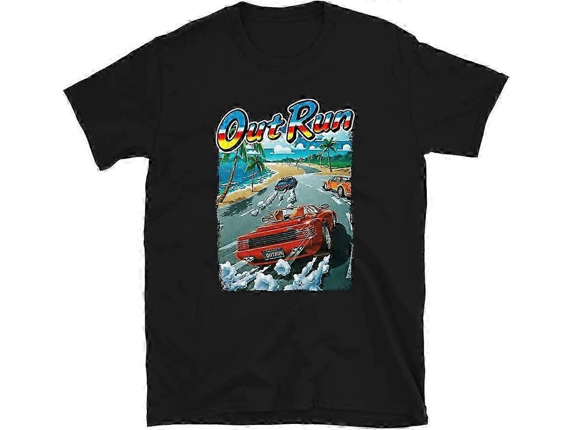 Mod.4 Arcade Out Run Outrun Videogame Retro Vintage Anos 80 Console Jogos 8 Bits Driving Gamer Camiseta Material Retro Fashion Ly Ebike