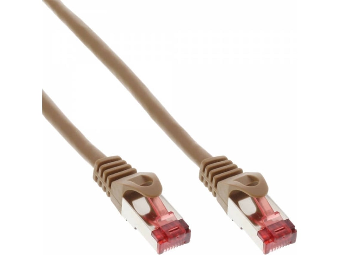 Cabo de Rede INLINE (RJ45 - 30 m - Castanho)
